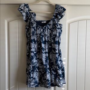 Abercrombie & Fitch Navy and White Floral Mini Dress